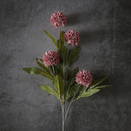VIERENA 12 Pcs Faux Silk Pompon Mum Artificial Flowers for Vase -27", Bulk Fake Chrysanth Branches with Stems for DIY Bouquet Centerpieces Wedding Fillers Arrangements Shower Decorations (Warm Pink)