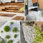 5lbs Large Pebbles for Indoor Plants, 2-3 Inch Natural White River Rocks for Aquarium, High Polished Decorative Stones for Vase Filler Fish Tank Landscaping Garden