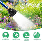Dreyoo 1 Pack Water Nozzle with 3000 Tiny Holes, 3/4'' Aluminium Alloy Garden Hose Shower Head with PTFE Thread Seal Tape for Outdoor Watering Flowers, Plants, Greenhouse, Nurseryman (2.36'',Black)