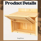 Wooden Bird Houses for Outside Birdhouses Nest Bluebird House for Cardinals Finch Wren Swallow for Garden Viewing 1C