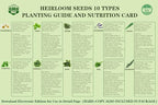 Meekear 10 Herb Seeds Garden Starter Grow Kit with White Pots, Markers, Nutritional Soil, Watering, Herb Clipper, Complete Indoor Potted Plant Growing Set for Kitchen DIY