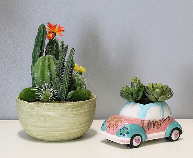 The Bridge Collection Hippy Vehicle Planter Pot (Love 'Bug')