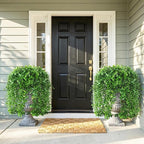 Faux Outdoor Plants Fake Hanging Plants for Outdoors Outside Decorations, 2 Pcs Green Faux Eucalyptus Vines Realistic UV Resistant Artificial Greenery for Planters Porch Garden Yard Front Door Patio