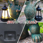 Turtle Garden Statue Outdoor Décor with Solar Lights Lantern,Turtle Solar Light Figurines Outside Decorations for Yard，Lawn ,Patio, Balcony, Unique Housewarming Gifts