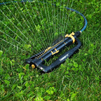 Melnor 65167AMZ XT Turbo Oscillating Sprinkler, 4,500 sq. ft., Quick Connect Bundle, 3-Way Adjustable, Black, Yellow (Pack of 12)