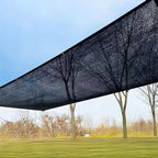 winemana 50% Black Shade Cloth, 3.3 x 13.3 FT Mesh Tarp for Garden Greenhouse Patio, Plants Heat Protection, Outdoor Sun Shade Cover, Resistant Netting Screen with Grommets for Growing Chicken Coop