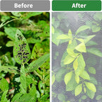 Large Garden Mesh Netting with Zipper and Drawstring,Plants Cover Protection from Anti Birds,Bugs,Cicadas,and Insects-Pest Barrier Bag for Blueberry Bushes,Tomatoes,Citrus,Fruit Tree