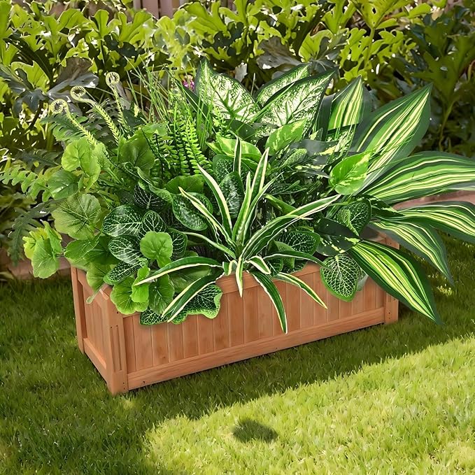 Waipfaru Artificial Plants Outdoor UV Resistant, Realistic Fake Plants Artificial Greenery, Large Bunches Faux Plants for Indoor Outdoor Porch Patio Garden Spring Summer Home Decor (Large 10pcs)