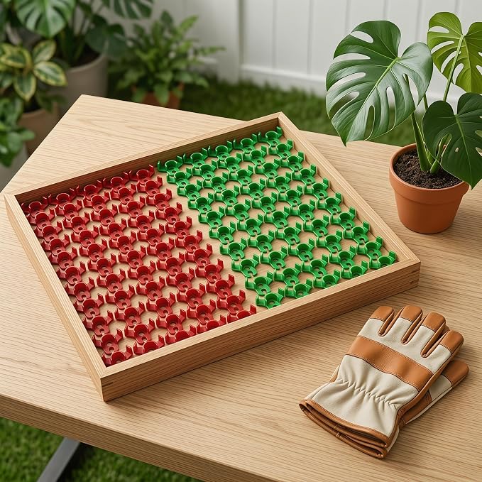 100 Pack Plant Training Clips, 90 Degree Plant Stem Benders, Low Stress Training Clips for Flowers and Vegetables, Round Style Plant Branch Training Clips, 50 Red and 50 Green
