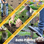 Bulb Planter Tool - 34" Long Handle Sod Plugger Lawn Digger,Auto Plug Eject,Heavy Duty Yard Garden Plant Hole Pluggers for Grass,Tulip Flower ,Soil Transplant Plugging,Turf Repair Transplanting