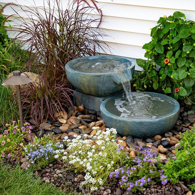 Aquascape Spillway Bowl and Basin Fountain Kit, 19 inch /21 inch Dia (49/52 cm), 78248