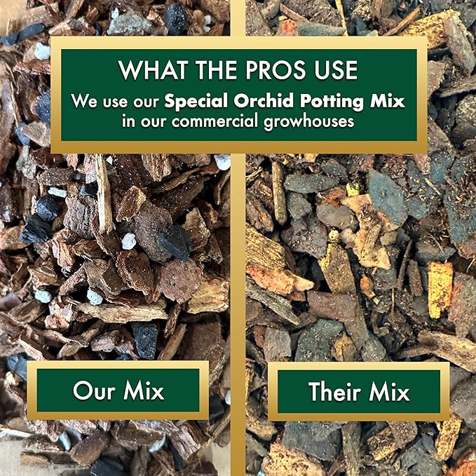 Better-Gro Special Orchid Mix - Premium Grade Orchid Bark Potting Mix for Potting,Repotting,Enhanced Drainage,Air Flow & Root Ventilation,for Phalaenopsis,Cattleyas,Dendrobiums,8 Quarts,(Pack of 2)