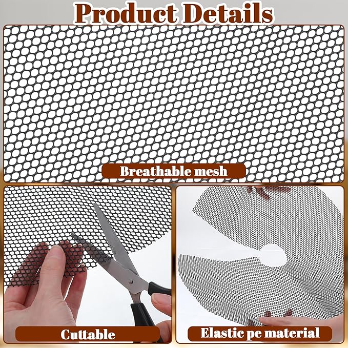 6 Pcs 15.7Inch Plant Pot Grids Cuttable Soil Covers Plant Protectors from Cats Pot Grid Cover Indoor for Outdoor Garden Protection Flower Decoration Tree Barrier Ring