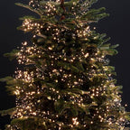 Dazzle Bright Warm White Christmas String Lights, 82ft 1000 LED Waterproof Green Wire Fairy Lights with 8 Modes, Outdoor Lights for Xmas Tree Holiday Wedding Party Christmas Decorations