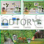 ODTORY Artificial Plant Wall Roll: 72 X144 in (72 sqft) UV-Anti Ivy Privacy Fence Screen Faux Greenery Panels Backdrop Boxwood Ivy Vine Leaf Hedge Fence for Indoor Outdoor Green Decor