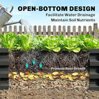Outsunny Galvanized Raised Garden Bed, 4' x 2' x 1' Metal Planter Box, for Growing Vegetables, Flowers, Herbs, Succulents, Gray