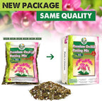 [Upgraded] DUSPRO Orchid Potting Mix for Repotting with Forest Moss, Pine Bark, Perlite & Pumice, Orchid Bark Potting Mix, Orchid Repotting Soil, Drainage Indoor Potting, Orchid Pot Not Included,1 QRT