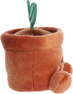 Aurora® Adorable Palm Pals™ Terra Potted Plant™ Stuffed Animal - Fun Collectible Plush for Kids and Adult Collectors - Perfect for Decorating Rooms and Birthday Gifts - Brown 5.5 Inches