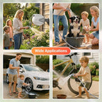 Ayleid Retractable Garden Hose Reel,1/2 in x 130 ft Wall Mounted Hose Reel, with 9- Function Sprayer Nozzle, Any Length Lock/Slow Return System/Wall Mounted/180°Swivel Bracket (Gray)