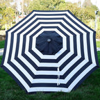 Blissun 9' Outdoor Patio Umbrella, Outdoor Table Umbrella, Yard Umbrella, Market Umbrella with 8 Sturdy Ribs, Push Button Tilt and Crank