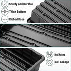 Mr. Pen- Plastic Growing Trays, 10 Pack, Black, 17”x10”, Plant Tray, Seed Tray, Seedling Tray, Propagation Tray, Plant Trays for Seedlings, Seedling Starter Trays, Microgreens Growing Trays