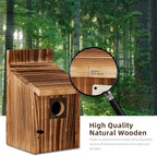 2 Pack Bird Houses for Outside, Outdoors Birdhouse Feeder for Bluebird,Cardinal,Purple Martin and Sparrow,Wooden Cedar Hanging Birds Nest,Easy to Clean,No Assembly Needed