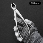 Small Size TianBonsai Bonsai Tools 5-Piece Alloy Steel Bonsai tool Kit In Cluding 180mm Long Handle Scissors / 180mm Branch Cutter / 180mm Knob Cutter / 200mm Straight Root Hook / Tweezers (NBKS5-01)
