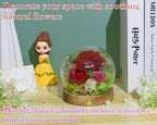Valley of Rain & Forest Long-Lasting Real Flowers, Unique Floral Gift For you to send Love for All Occasions, for Indoor Decoration (Red Carnation Arrangement)