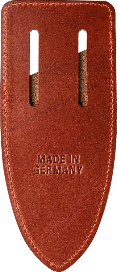 Original LÖWE 5, 100-Year Anniversary Edition - Professional Anvil Pruning Shears 5.100 Made of Metal with Stainless, Non-Stick Coated Steel Blade and Handcrafted Leather Holster