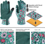 Gardening Gloves for Women and Men, Garden Gloves with Touch Screen, Thorn Proof Puncture Resistant Working Gloves, Gardening Gifts for Women, Size Large