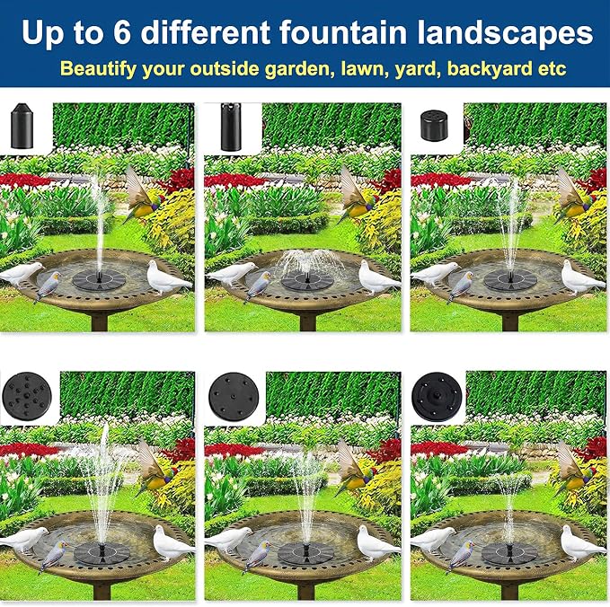 Bird Bath for Outside, Large 28 inch Tall Birdbaths for Outdoors with Solar Water Fountain, Plastic Retro Copper Bird Baths Bowl for Outdoor Garden Lawn Yard Patio Hotel Landscape Decor - Wide 20”