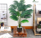 Der Rose 28" Fake Palm Tree Large Artificial Potted Plants Indoor for Home Porch Patio Living Room Bathroom Outdoor Decor