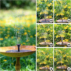 AISITIN 2.5W Solar Bird Bath Fountain, Solar Fountain for Bird Bath with 6 Nozzles, 6.7" Solar Powered Water Fountain for Garden, Ponds, Pool, Fish Tank, Outdoor and Aquarium, 2 Pack