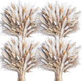 440PCS Natural Dried Pampas Grass Boho Home Decor Bouquet Phragmites Dried Flowers Bouquet for Wedding Floral Arrangements Home Decorations (440PCS)