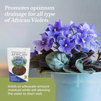 Professional African Violet Soil Mix Large 2.2 Quarts Ready to Use, Premium Potting Soil for African Violet Plants Indoor Flowering Soil, Peat Moss Coco Coir Perlite Dolomite Made in USA