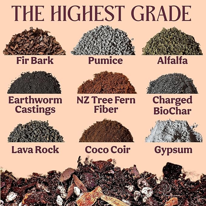 Craft Aroid Potting Mix- Elite Organic Alocasia, Philodendron, Monstera Soil Mix, Chunky, Well Draining Potting Soil for Indoor Plants, All Tropical Plants & Houseplants, Sustainable & Peat Free 8QT