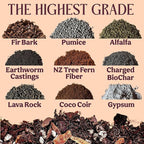 Craft Aroid Potting Mix- Elite Organic Alocasia, Philodendron, Monstera Soil Mix, Chunky, Well Draining Potting Soil for Indoor Plants, All Tropical Plants & Houseplants, Sustainable & Peat Free 8QT