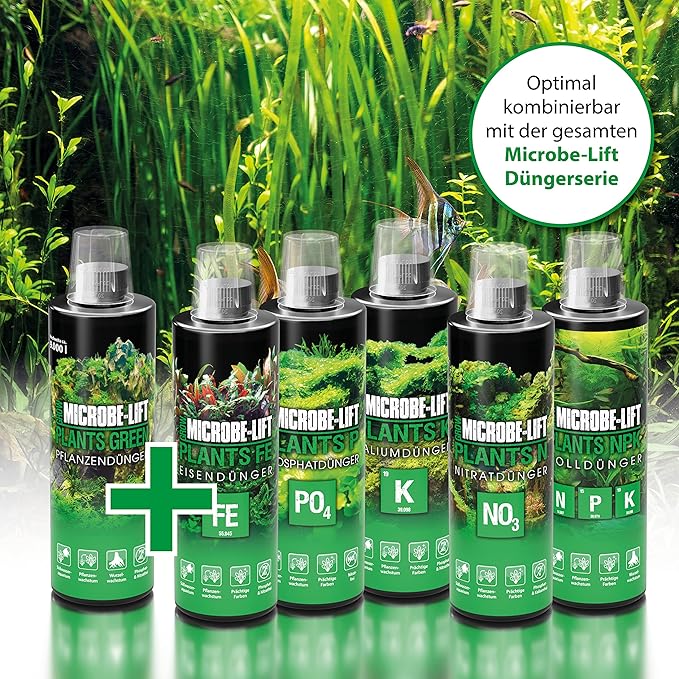 MICROBE-LIFT All in One Aquatic Plant Fertilizer, Increases Plant and Root Growth, Improves Coloring, 8 Fl Oz