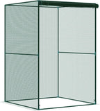 Outsunny 4' x 4' x 6' Crop Cage, Plant Protection Tent with Zippered Doors for Vegetable Garden, Backyard, Dark Green