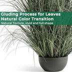 FloraFairy 4ft Onion Grass, Artificial Plant and Greenery, Fake Floor Plants Indoor Outdoor, Potted Faux Green Bristlegrass with Spikes, Large Size Horsetail Reed Grass, House Decorative