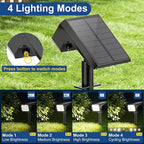 LANSOW Solar Spot Lights Outdoor Waterproof IP67, (8 Pack/90 LED/4 Modes) Solar Landscape Spotlights, 2-in-1 Solar Powered Flood Lights for Yard Garden Pathway Outside Tree, Auto ON/Off(Cool White)