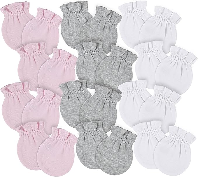 Gerber Baby 8-pack and 12-pack No Scratch Mittens
