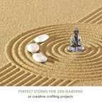 5 lbs Approx. 25 White River Rocks Stones for Plants Pebbles for Indoor Plants | Aquarium Fish Tank Rocks | Polished Decorative Rocks for Vases (2-3 Inches)