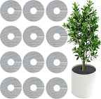 12 Pack Plant Pot Grids - 11.8 Inch Cuttable Soil Cover Protector from Cats, Animals Digging Stopper, Indoor Plant Pot Soil Guard for Outdoor Garden Balcony
