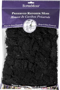 Super Moss (23151) Reindeer Moss Preserved, Black, 8oz