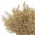 PASYOU Golden Fake Plants, Artificial Flowers Decoration for Christmas Antlers Grass Plastic Faux DIY Crafts Indoor Outdoor Home Garden Party Room Bedroom Wedding Table Centerpiece Decor, Gold 4 Pack