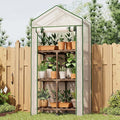 Bamworld 23 x 17 x 54-Inch Mini Greenhouses with Wheels Portable Green House with PE Cover Sturdy Eucalyptus Wood Frame Small Greenhouse for Winter Plant Frost Protection with Sturdy Eucalyptus Frame