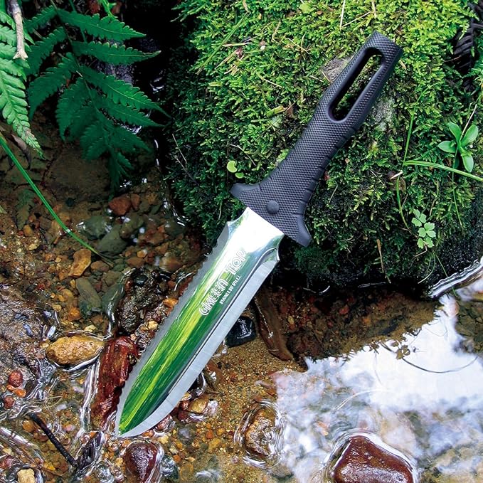 Nisaku NJP801 Yamagatana S Hori Weeding & Digging Knife HRC58 Hardened Japanese Stainless Steel, 7.25-Inch Blade 5.5-Inch Ergonomic Plastic Handle