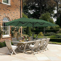 SUPERJARE 13FT Outdoor Umbrella for Patio, Double sided Pool Umbrellas with Fade Resistant Canopy, Large Table Umbrella for Deck, Market, Backyard - Forest Green