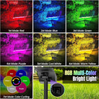 WENATY Solar Spot Lights Outdoor Color Changing, [7 Mode/6 Pack] Christmas Landscape Spotlights, Solar Lights Outdoor Waterproof,Led Powered Flood Light for Halloween Pathway Yard Garden Tree Walkway